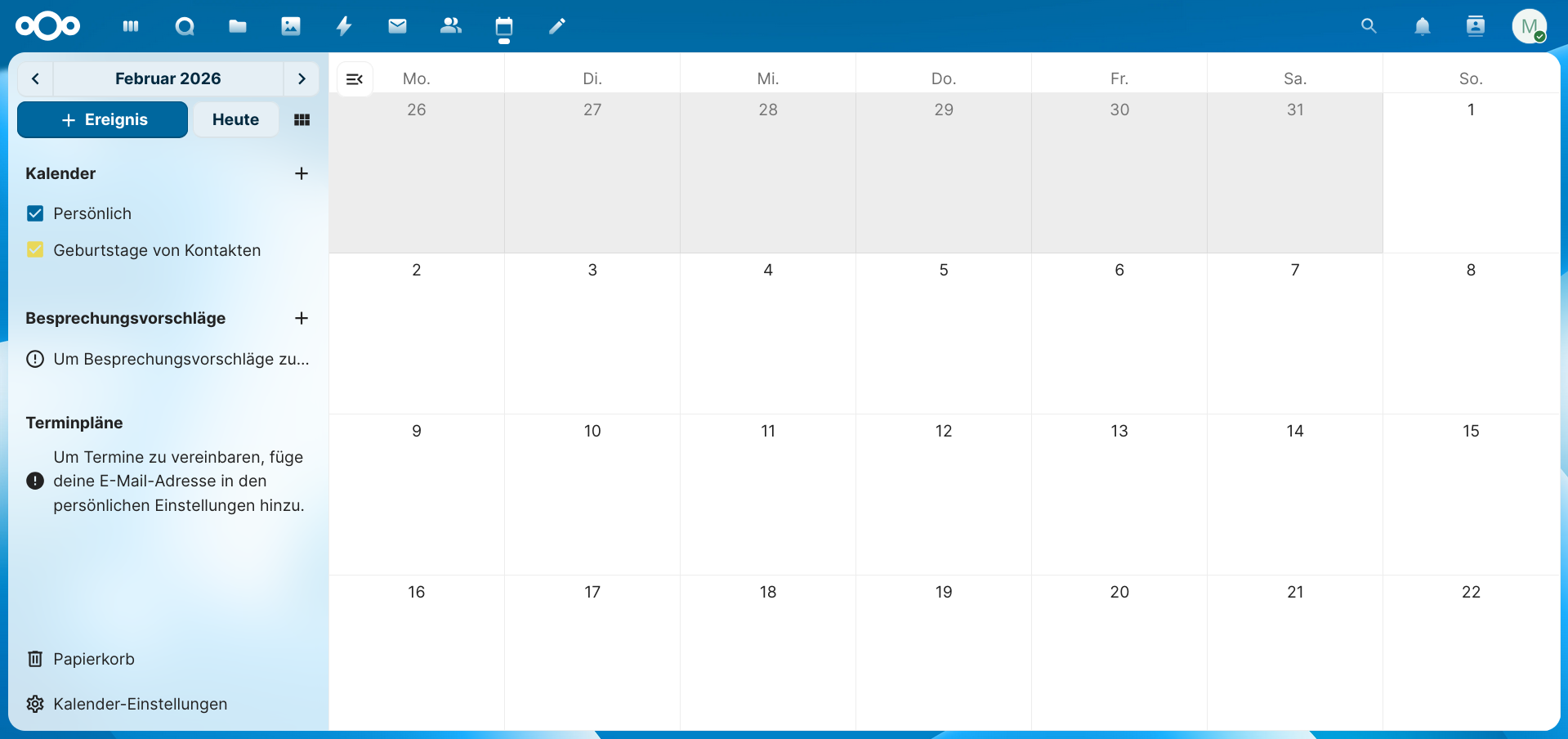 Nextcloud – Kalender
